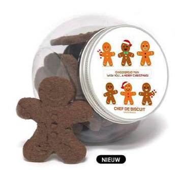 CDB MINI JAR GINGERMAN CHOCO 12X120GR